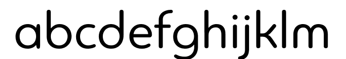 PFBagueRoundPro-Regular Font LOWERCASE