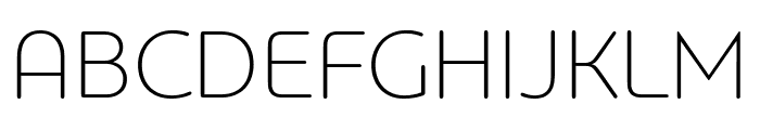 PFBagueRoundPro-Thin Font UPPERCASE