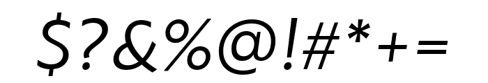 PFBagueSansPro-Italic Font OTHER CHARS
