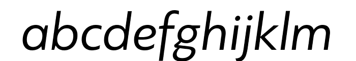 PFBagueSansPro-Italic Font LOWERCASE