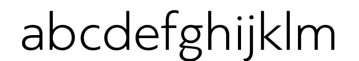 PFBagueSansPro-Light Font LOWERCASE