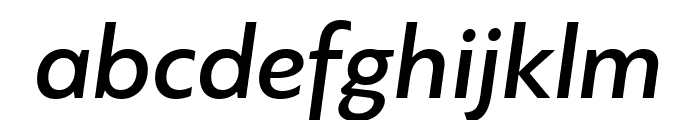 PFBagueSansPro-MediumItalic Font LOWERCASE