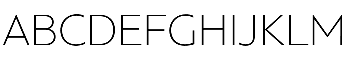 PFBagueSansPro-Thin Font UPPERCASE