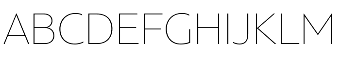 PFBagueSansPro-XThin Font UPPERCASE