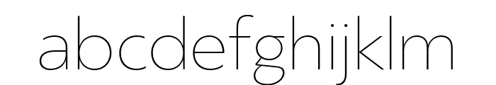 PFBagueSansPro-XThin Font LOWERCASE