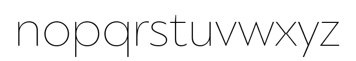 PFBagueSansPro-XThin Font LOWERCASE