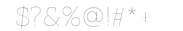 PFBagueSlabPro-Hairline Font OTHER CHARS