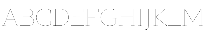 PFBagueSlabPro-Hairline Font UPPERCASE