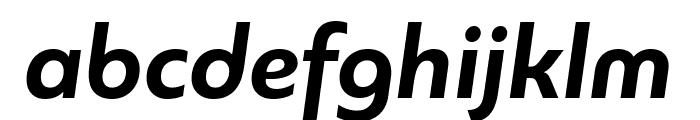 PFBagueUniPro-BoldItalic Font LOWERCASE