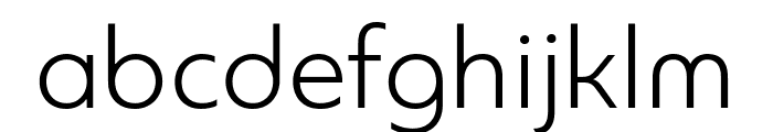 PFBagueUniPro-Light Font LOWERCASE