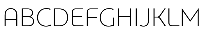 PFBagueUniPro-Thin Font UPPERCASE