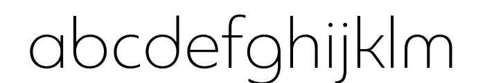 PFBagueUniPro-Thin Font LOWERCASE