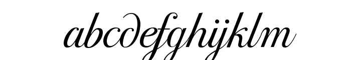 PFBodoniScriptPro-Light Font LOWERCASE