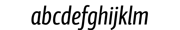 PFCentroSansComp-Italic Font LOWERCASE