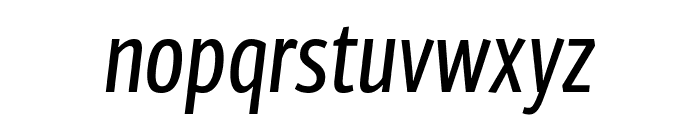 PFCentroSansComp-Italic Font LOWERCASE