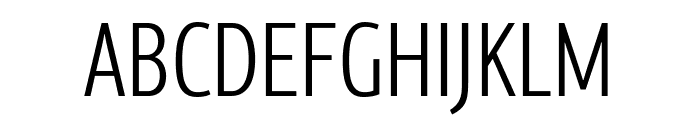 PFCentroSansComp-Light Font UPPERCASE