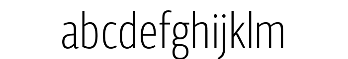 PFCentroSansComp-Thin Font LOWERCASE