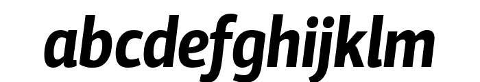 PFCentroSansCond-BoldItalic Font LOWERCASE