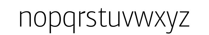 PFCentroSansCond-Thin Font LOWERCASE