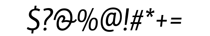 PFCentroSansXCond-Italic Font OTHER CHARS