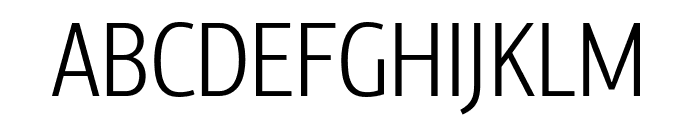 PFCentroSansXCond-Light Font UPPERCASE