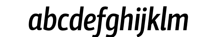 PFCentroSansXCond-MediumItalic Font LOWERCASE