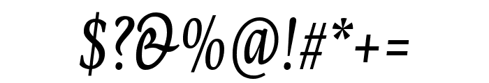 PFCentroSerifComp-Italic Font OTHER CHARS