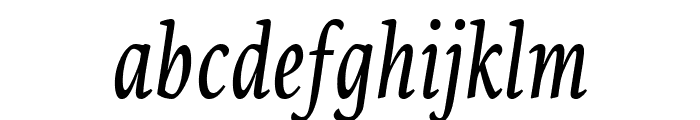PFCentroSerifComp-Italic Font LOWERCASE