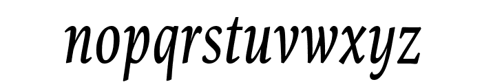 PFCentroSerifComp-Italic Font LOWERCASE