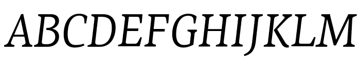 PFCentroSerifCond-Italic Font UPPERCASE