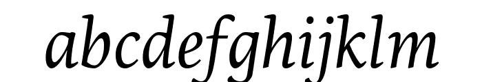 PFCentroSerifCond-Italic Font LOWERCASE