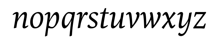PFCentroSerifCond-Italic Font LOWERCASE