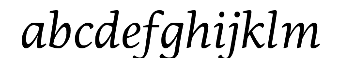 PFCentroSerifPro-Italic Font LOWERCASE