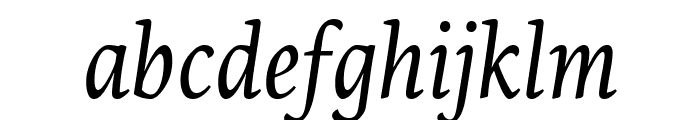 PFCentroSerifXCond-Italic Font LOWERCASE