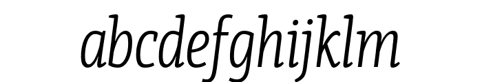 PFCentroSlabComp-LightItalic Font LOWERCASE