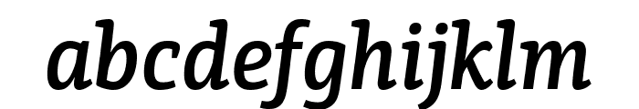 PFCentroSlabCond-MediumItalic Font LOWERCASE