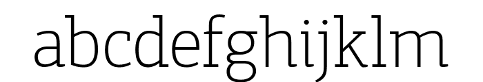 PFCentroSlabPress-Thin Font LOWERCASE