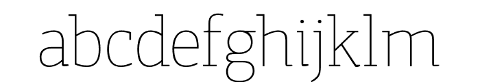 PFCentroSlabPress-XThin Font LOWERCASE