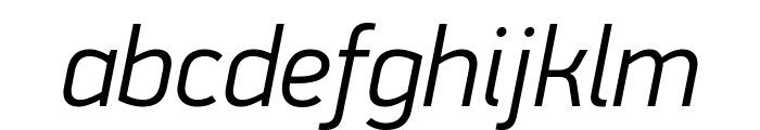 PFDINDisplayPro-LightItalic Font LOWERCASE