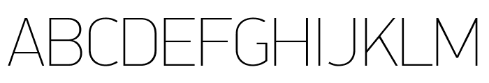 PFDINDisplayPro-XThin Font UPPERCASE