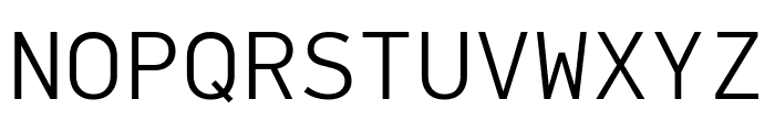 PFDINMonoPro-Light Font UPPERCASE