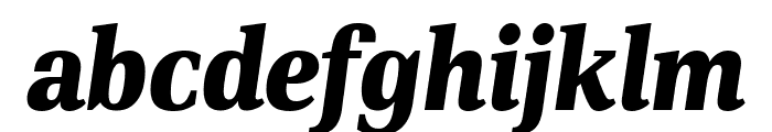 PFDINSerif-BlackItalic Font LOWERCASE