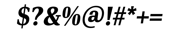 PFDINSerif-BoldItalic Font OTHER CHARS