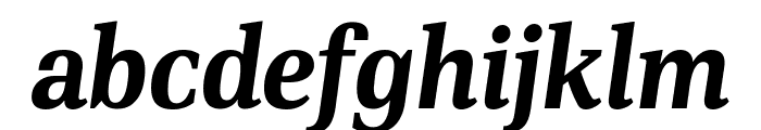 PFDINSerif-BoldItalic Font LOWERCASE