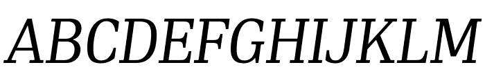 PFDINSerif-Italic Font UPPERCASE