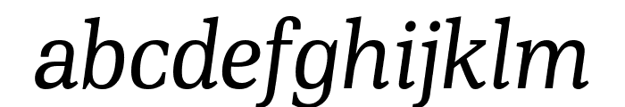 PFDINSerif-Italic Font LOWERCASE