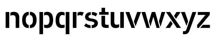 PFDINStencilPro-Medium Font LOWERCASE