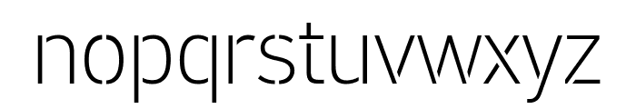 PFDINStencilPro-Thin Font LOWERCASE