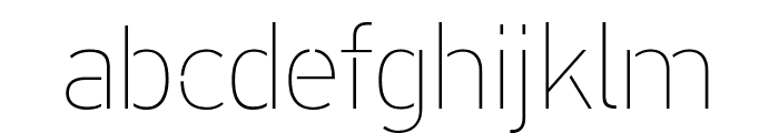 PFDINStencilPro-XThin Font LOWERCASE