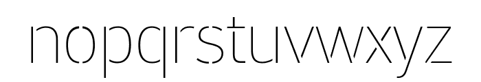 PFDINStencilPro-XThin Font LOWERCASE